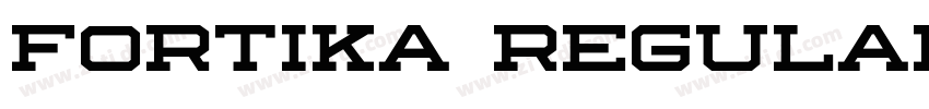 Fortika Regular字体转换
